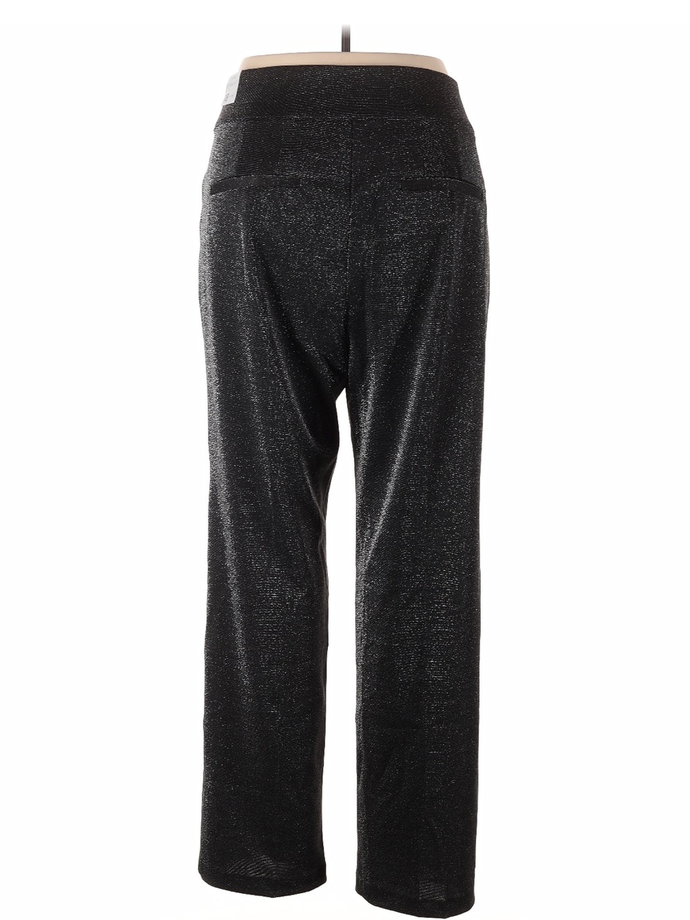Lane Bryant Black Shimmer Straight-Leg Pants